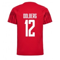 Fotbalové Dres Dánsko Kasper Dolberg #12 Domácí MS 2022 Krátký Rukáv